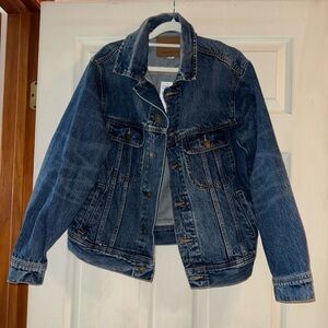American Eagle Outfitters Dark Blue Denim Jean Jacket